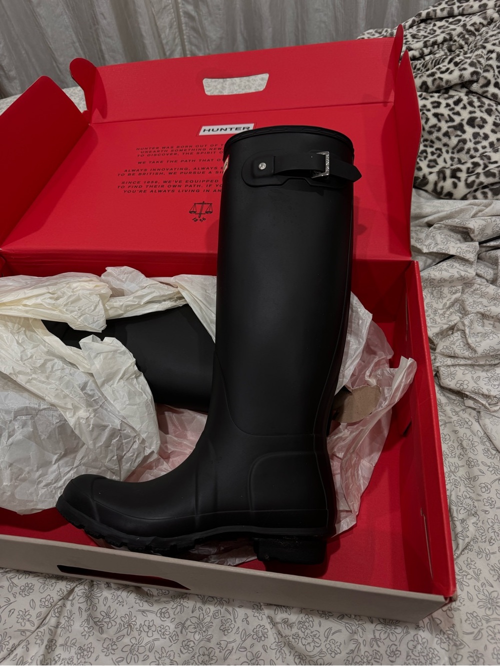 Hunter black Rain Boots